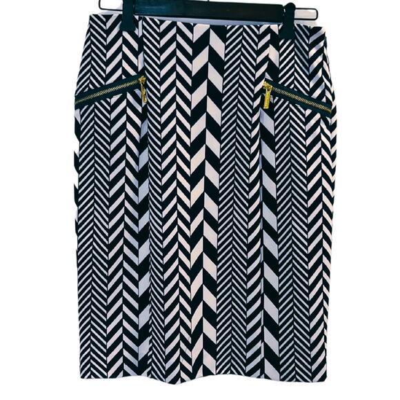 Michael Michael Kors Women's Chevron Skirt Size 4 - Picture 1 of 5